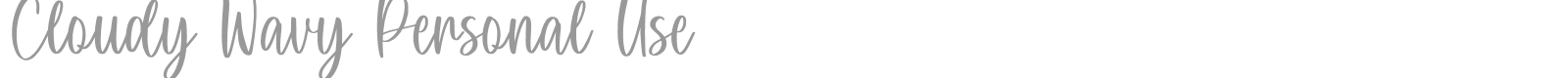 Cloudy Wavy font preview